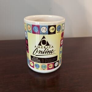 Vintage 20+ Year Old AOL Coffee Mug, America On Line, Collector's Item